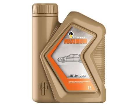 Масло моторное 10w40 1л РОСНЕФТЬ Maximum п/с
