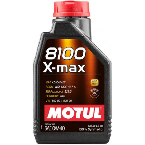 Масло моторное 0w40 1л MOTUL 8100 X-MAX син