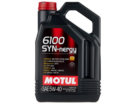 Масло моторное 5w40 4л MOTUL 6100 Syn-Nergy син
