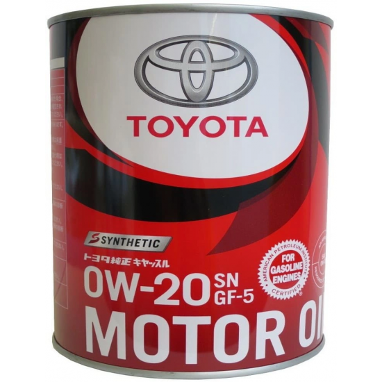 Масло моторное 0w20 5л TOYOTA MOTOR OIL SN/CF син. Масло моторное 0w20 5л TOYOTA MOTOR OIL SN/CF син.