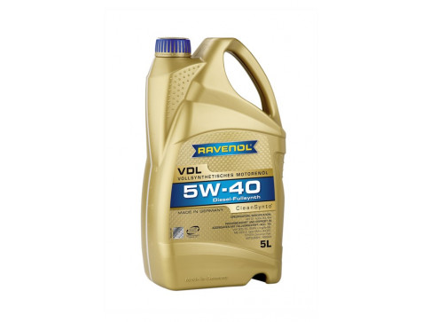 Масло моторное 5w40 5л RAVENOL VDL син