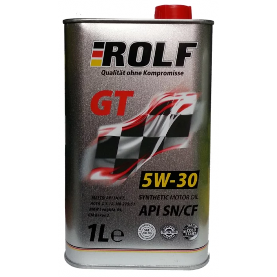 Масло моторное 5w30 1л ROLF GT SN/CF син