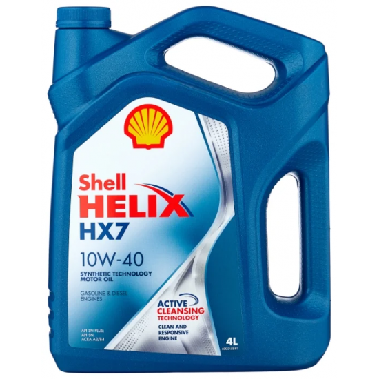Масло моторное 10w40 4л Shell HELIX HX7 (Helix Plus) п/с Масло моторное 10w40 4л Shell HELIX HX7 (Helix Plus) п/с