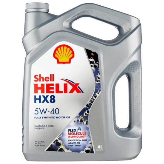 Масло моторное 5w40 4л Shell HELIX HX8 син. Масло моторное 5w40 4л Shell HELIX HX8 син.